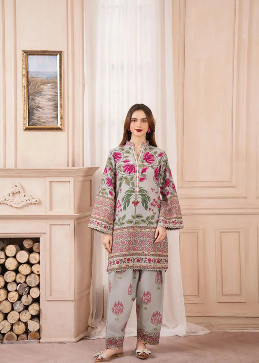 Sonali (Stitched 2 Pcs) Silky Lawn