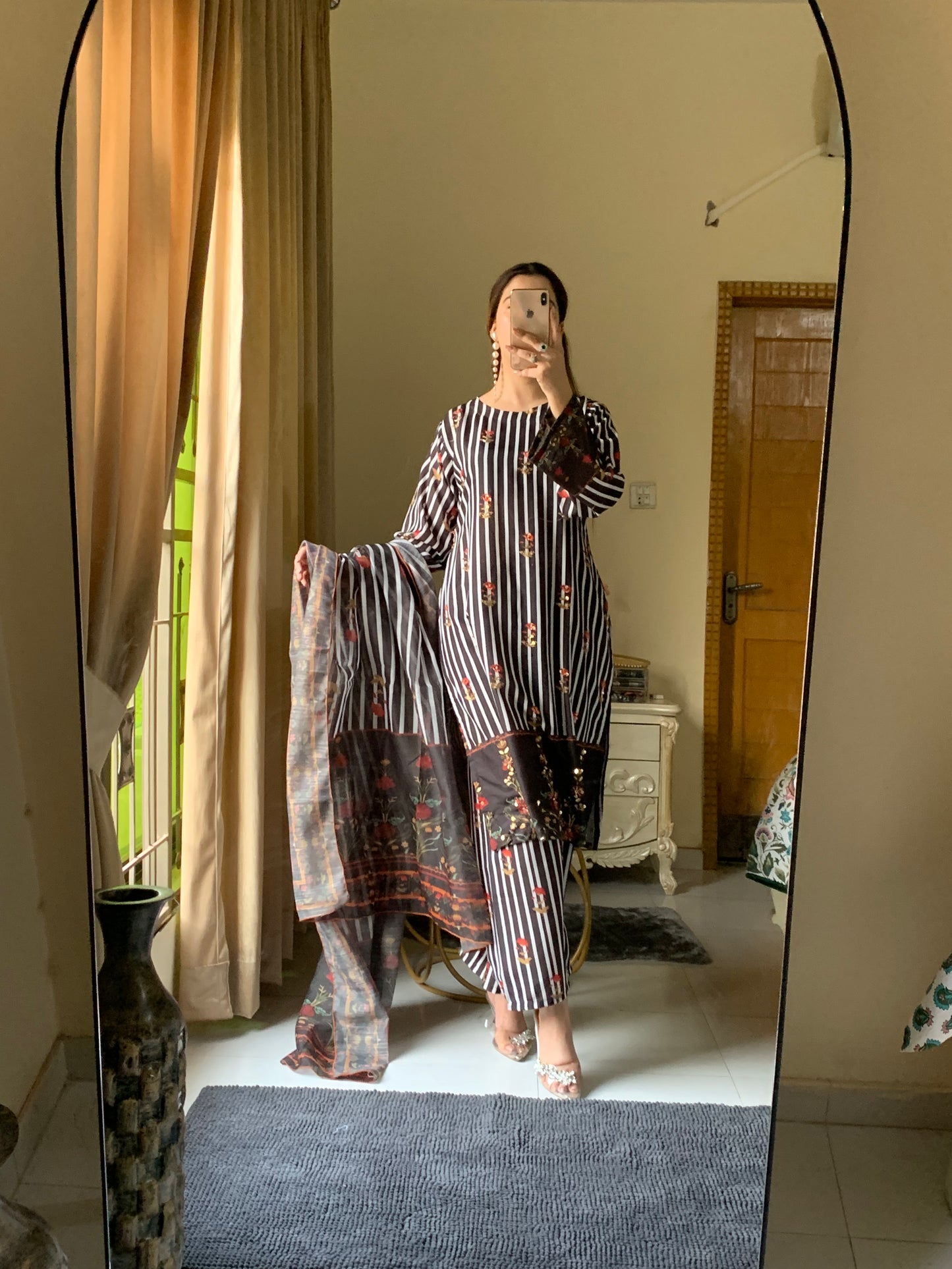 Samira Prestige Premium Long-Length Stitched 3-Piece Silky Lawn