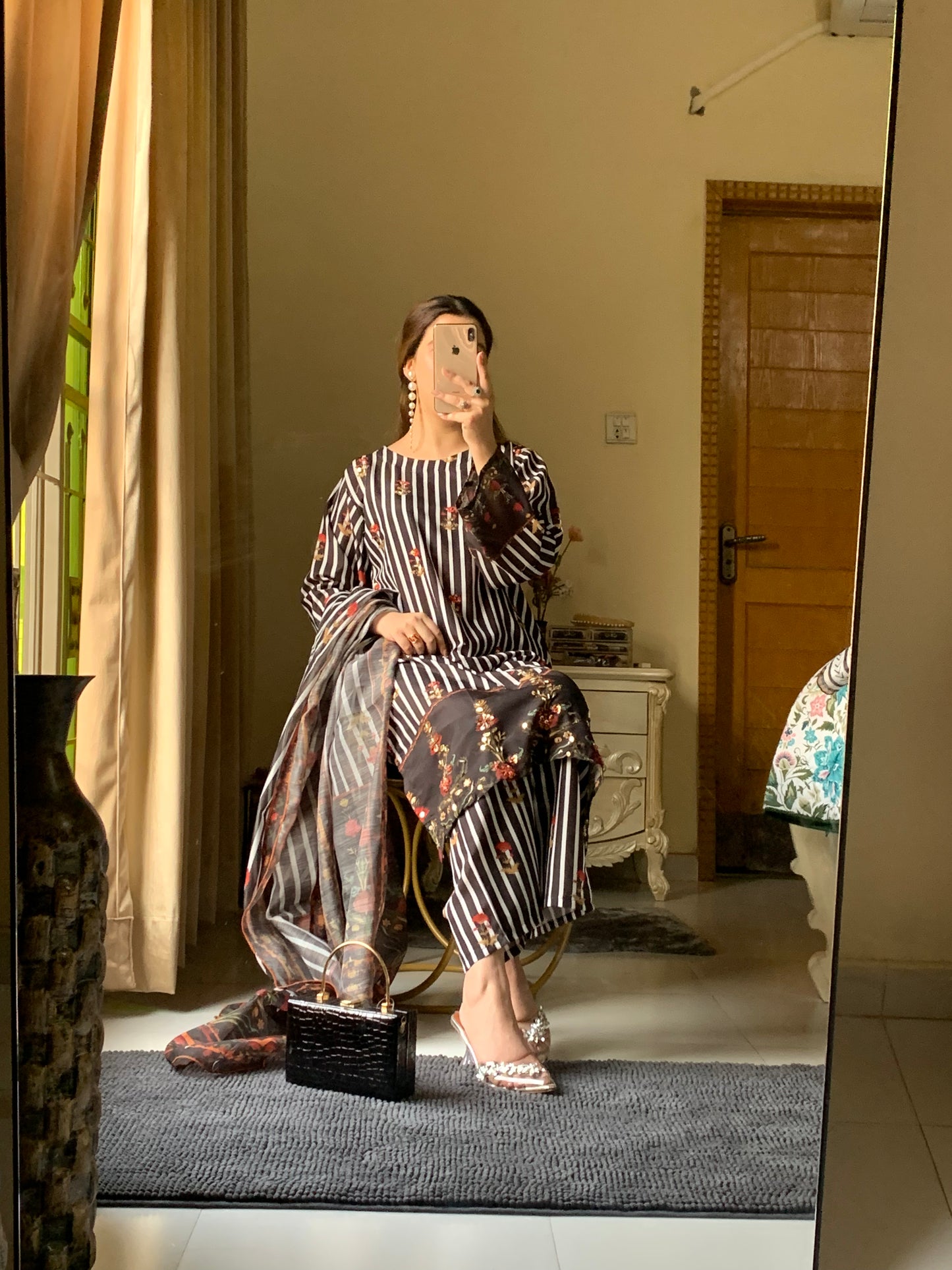 Samira Prestige Premium Long-Length Stitched 3-Piece Silky Lawn