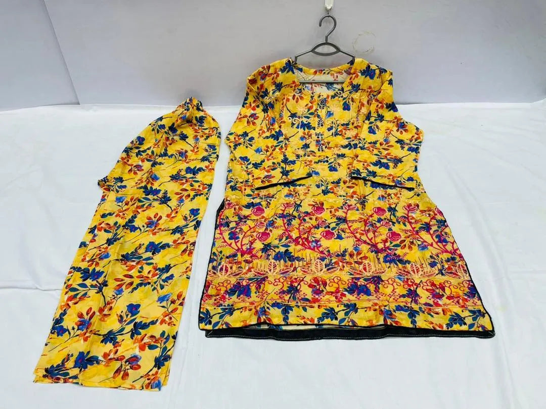 Embroided Lawn Printed 2Pc Set for Women 3