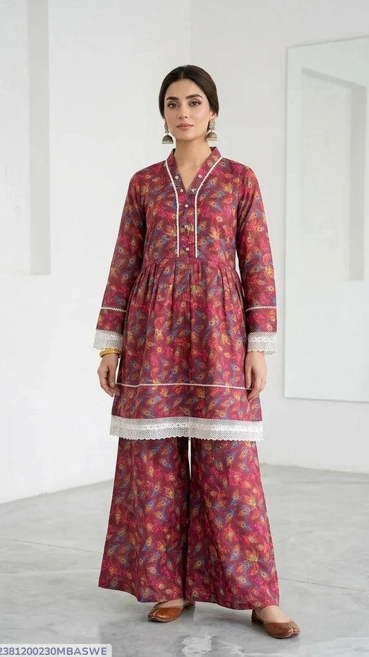 Lawn Women's 2PC Stitched Suit
