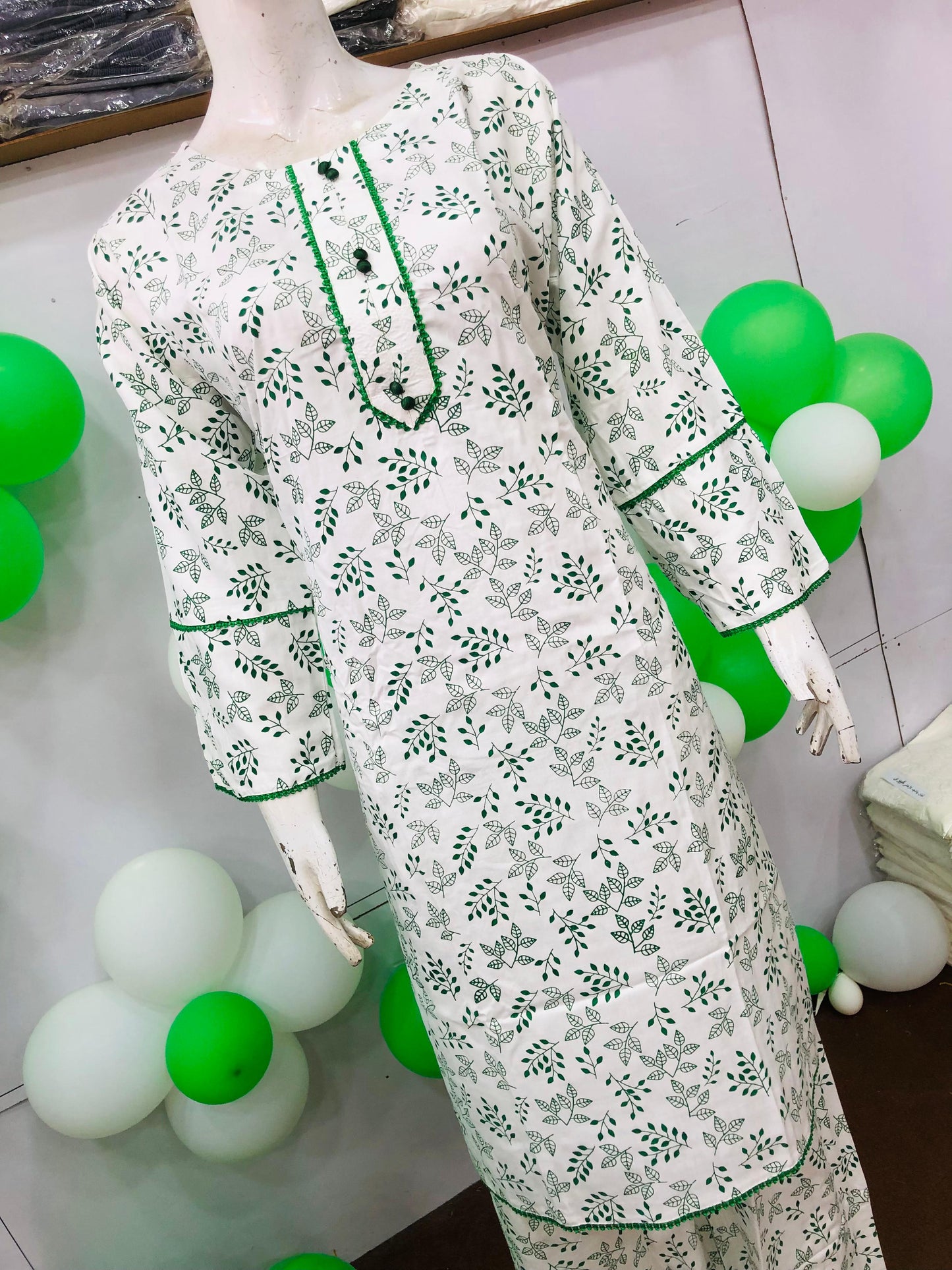 AZADI SALE SUMMER LINEN 2 PIECE. LONG LENGTH ( Bail )