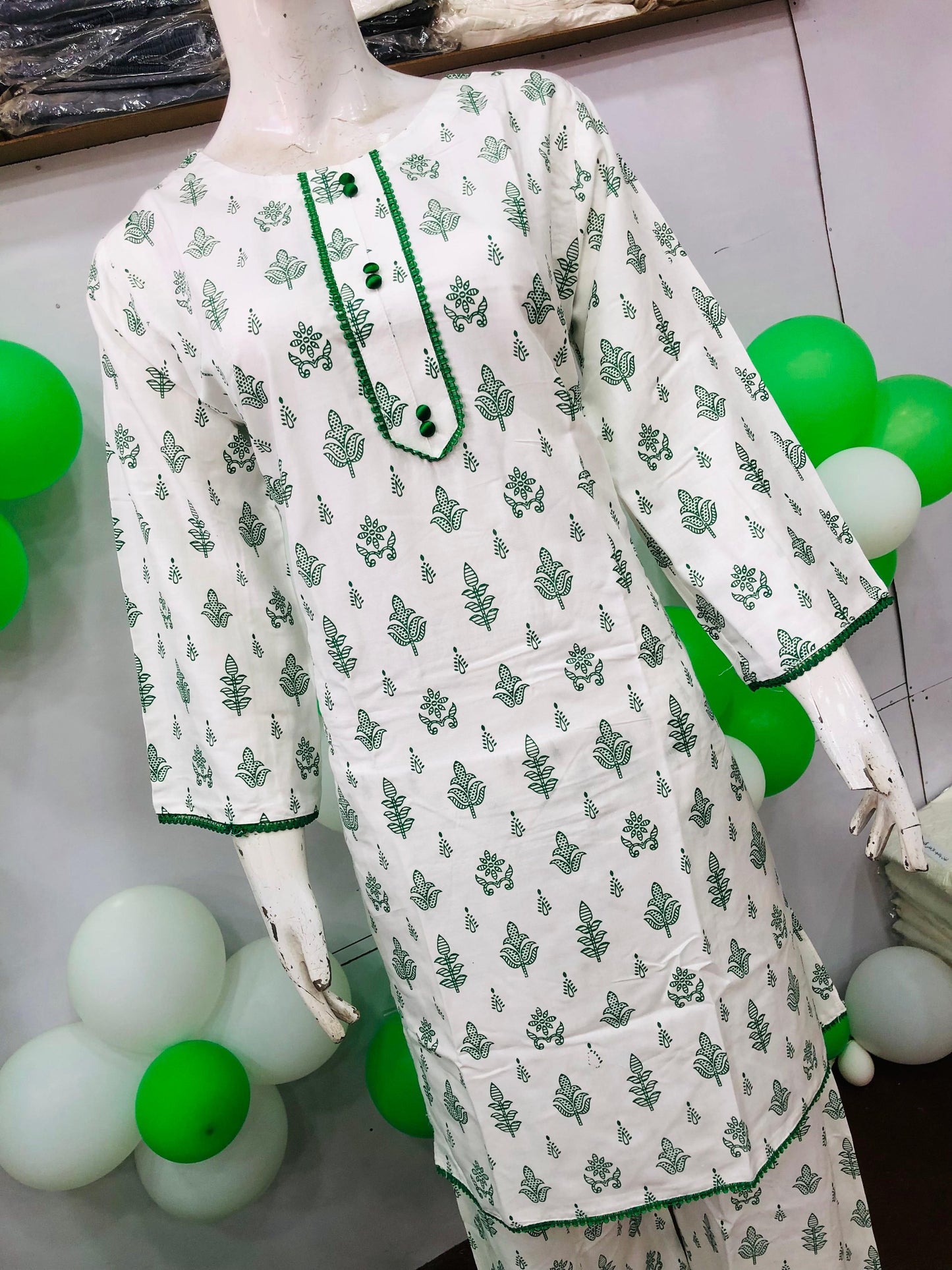 AZADI SALE SUMMER LINEN 2 PIECE. REGULAR LENGTH ( Plant )