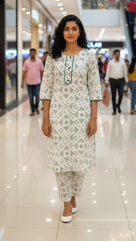 Ever Green SUMMER LINEN 2 PIECE (Box Chunri) (93)