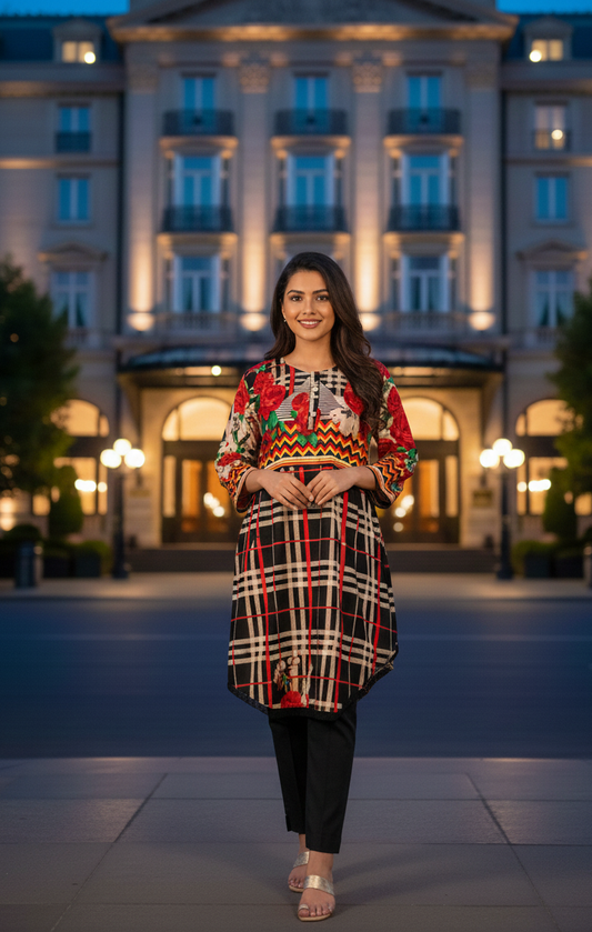 Stitched Classic Linen 2-Piece Outfit (98)