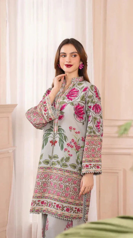 Sonali (Stitched 2 Pcs) Silky Lawn