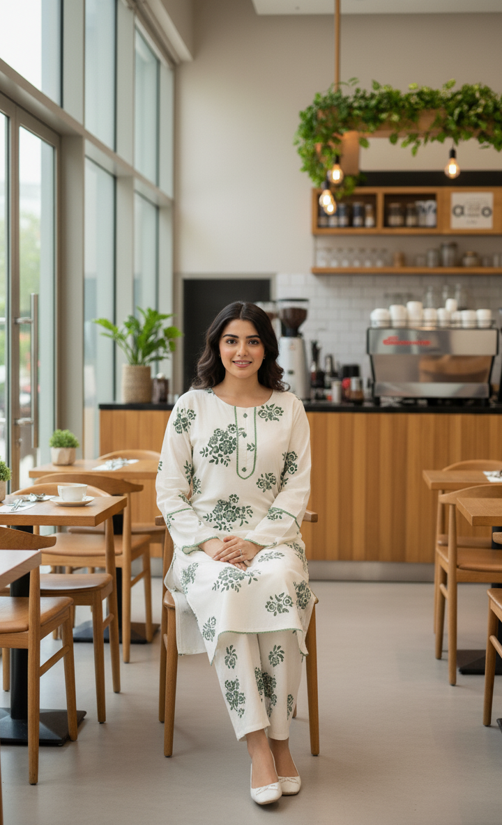Ever Green SUMMER LINEN 2 PIECE (Flower) (94)
