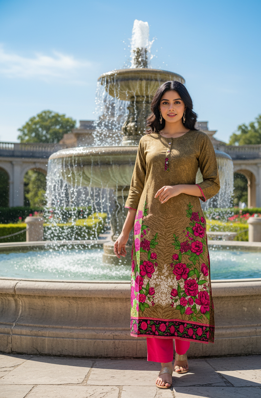 Stitched Classic Linen 2-Piece Outfit (76)