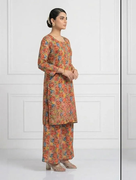 Embroided Lawn Printed 2Pc Set for Women 4
