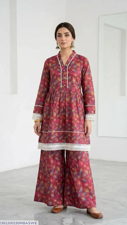 Lawn Women's 2PC Stitched Suit