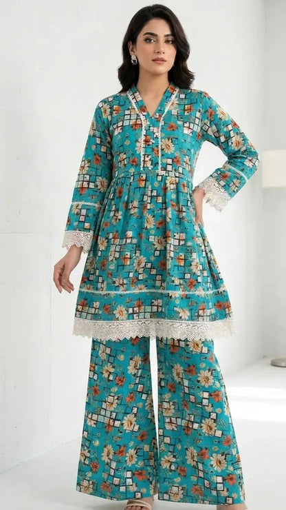 Lawn Women's 2PC Stitched Suit