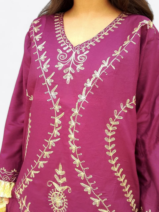 Classic Handmade Embroidered Shirt & Trouser Set