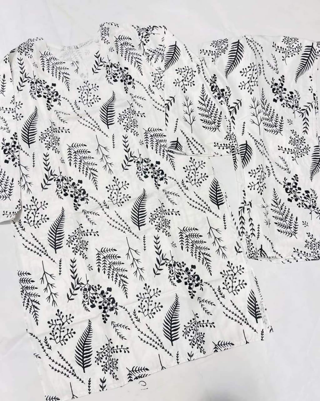 Petal Design Summer Linen Suit – Trendy & Lightweight,  1390 with free delivery (White)