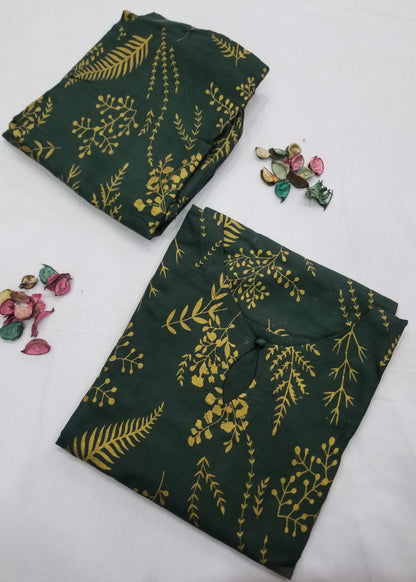 Petal Design Summer Linen Suit – Trendy & Lightweight, 1390 with free delivery (Green)
