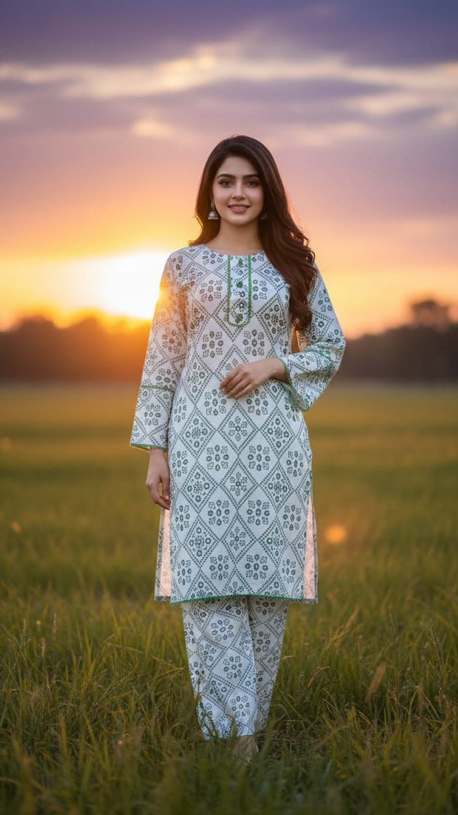 Ever Green SUMMER LINEN 2 PIECE-Chunri (66)