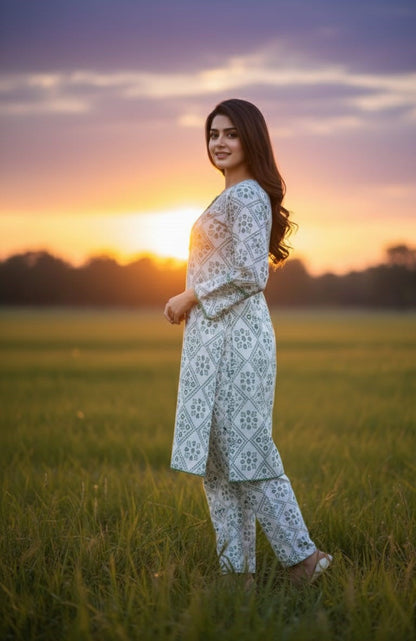 Ever Green SUMMER LINEN 2 PIECE-Chunri (66)