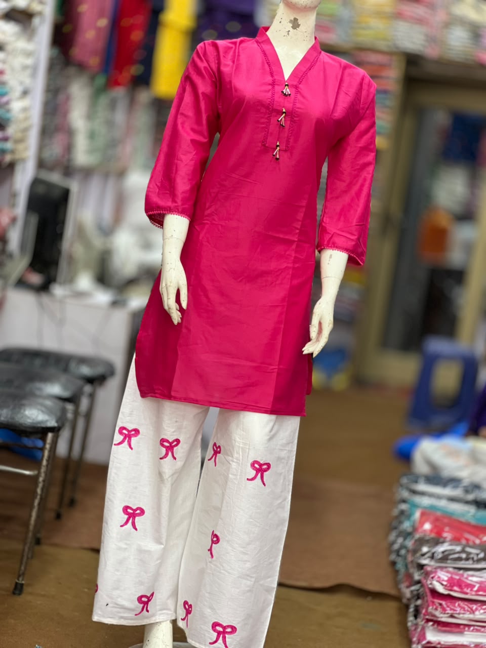 Lawn Cotton STICHED Embroidered 3-Piece Suit