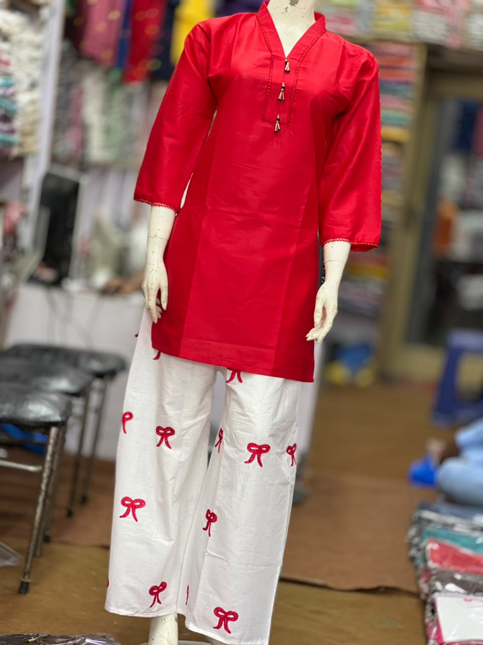 Lawn Cotton STICHED Embroidered 3-Piece Suit