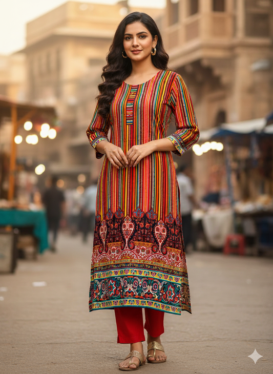 Stitched Classic Linen 2-Piece Outfit (85)