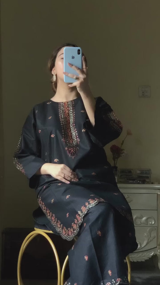 Kajal – Grace in Every Thread | Cotton Embroidered Elegance